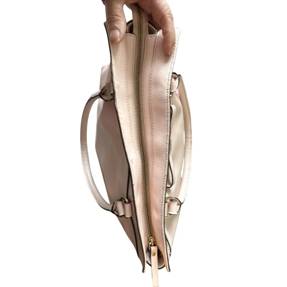 Kate Spade Bow Tote Light Pink‎ Saffiano Leather Bag Beige Interior Large